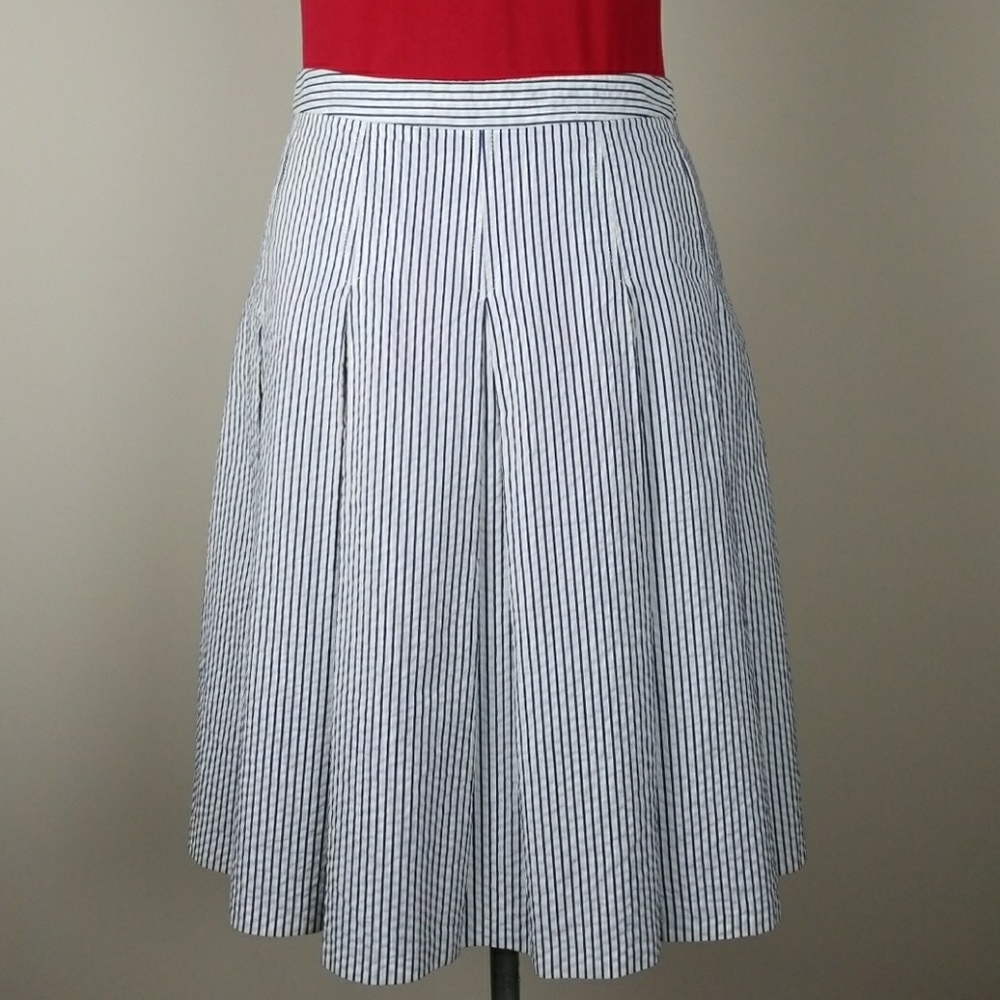 J. Crew pleated drop waist skirt. With pockets.